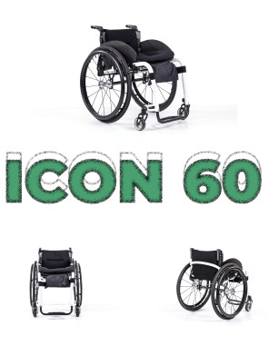 리하센스 휠체어  ICON 60 / 초경량 / 편안한 승차 / 접이식