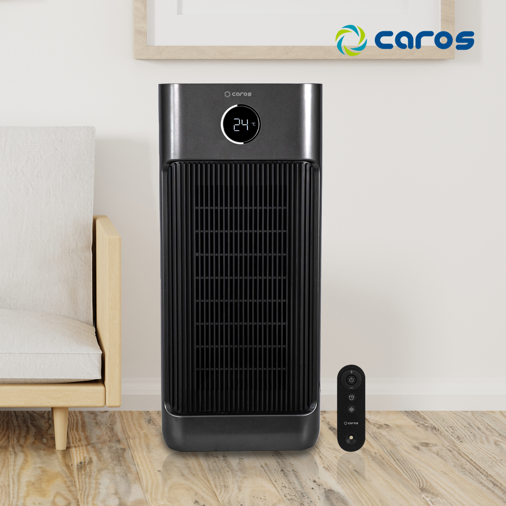 캐로스 온풍기 그래핀 PTC 히터 사무실 업소용 가정용 스탠드 저소음 난방기