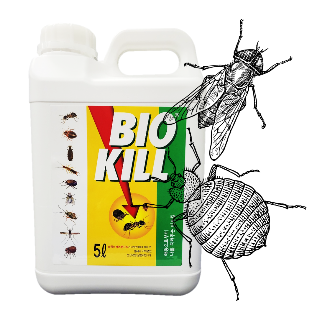 대용량 비오킬 5L 권연벌레 그리마 퇴치제 제거 퇴치약