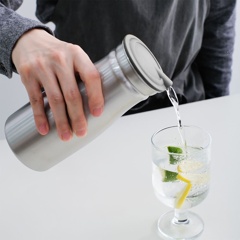 1+1 에코 업소용 가정용 식당 냉장고 물통 스텐 물병 800ml - 상세 이미지 3
