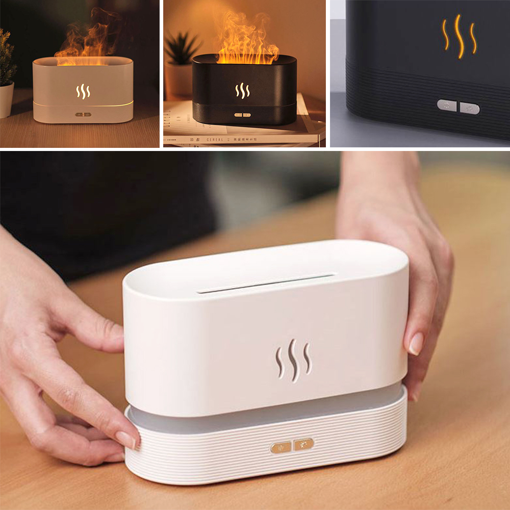 원터치 led 가습기 불멍 모닥불 사무실 카페 밝기조절 무드등 제품 이미지