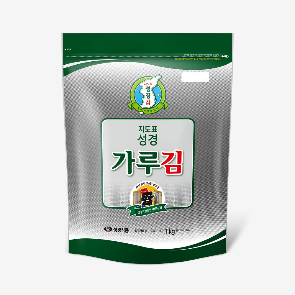 [성경김본사] 지도표 업소용 대용량 재래 김가루 1kg, 1개 - 상품 이미지