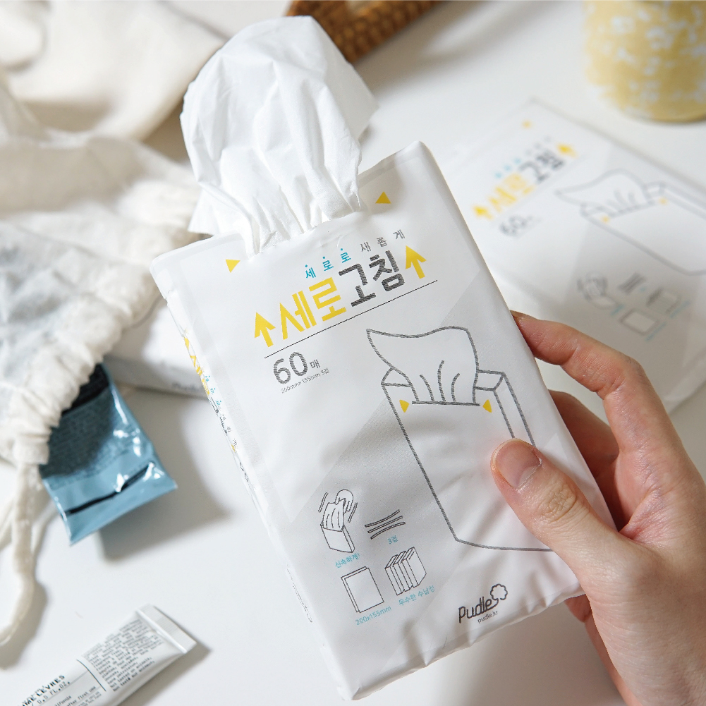 [품질보장] 여행용 휴대용 포켓 비염 티슈 먼지없는 부드러운 화장지 세로고침 여행티슈 60매, 1팩 - 상세 이미지 2