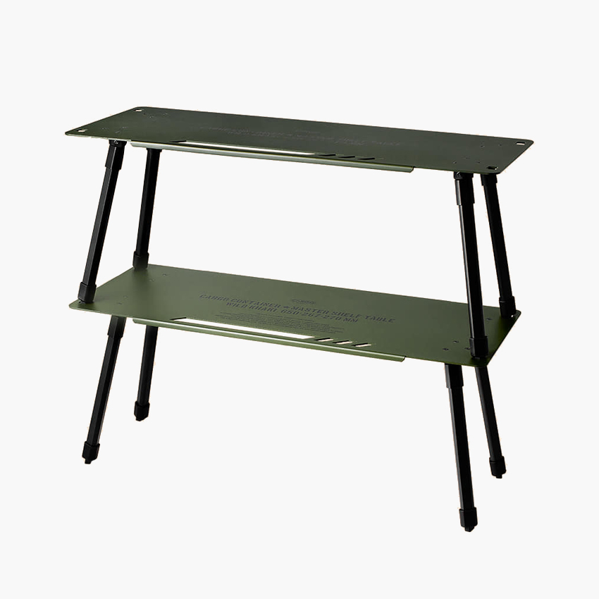 카고컨테이너 마스터 쉘프 테이블 2P 세트 접이식 미니 캠핑테이블