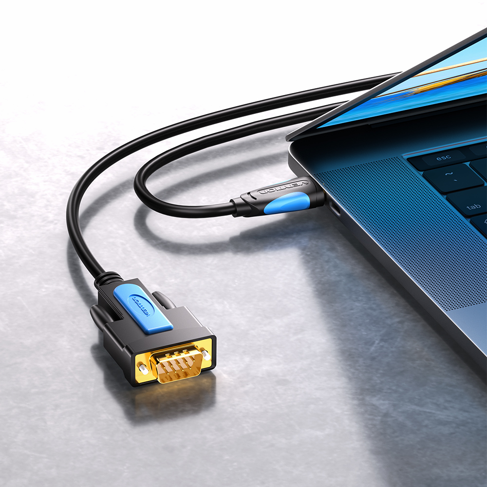 벤션 USB2.0 to RS232 시리얼 컨버터 케이블 VAS-C02 2m, 1개 - 상세 이미지 3