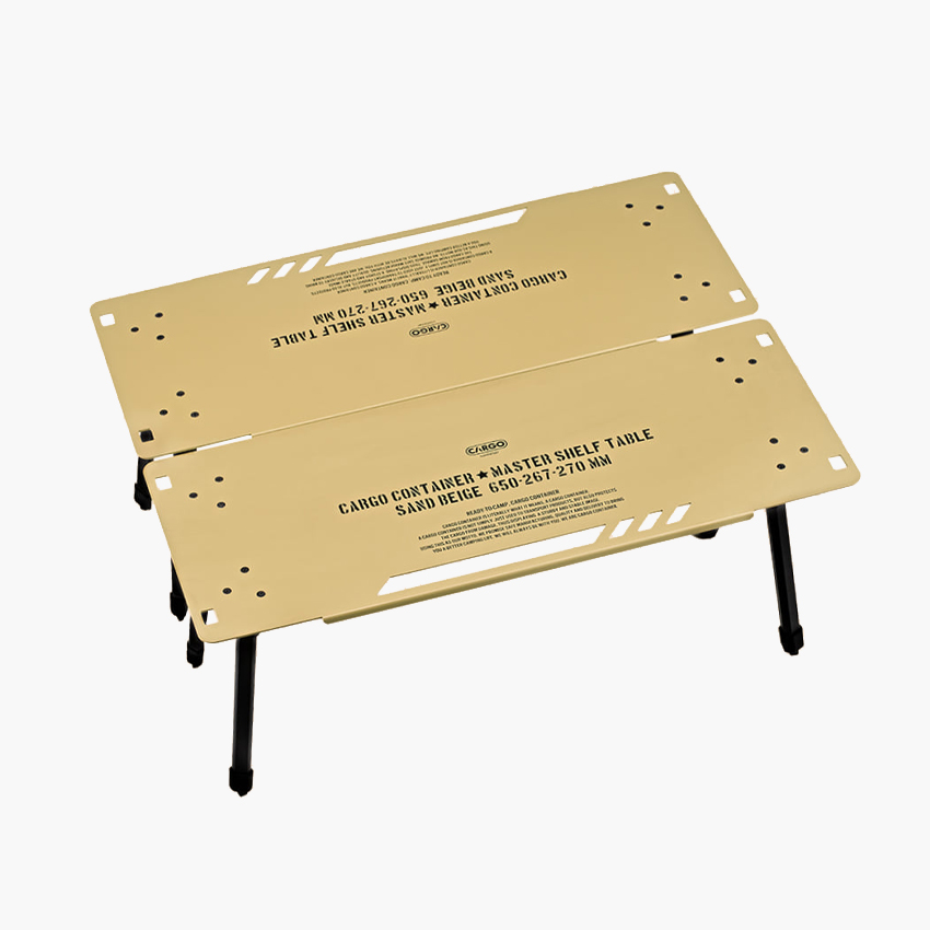 카고컨테이너 마스터 쉘프 테이블 2P 세트 접이식 미니 캠핑테이블