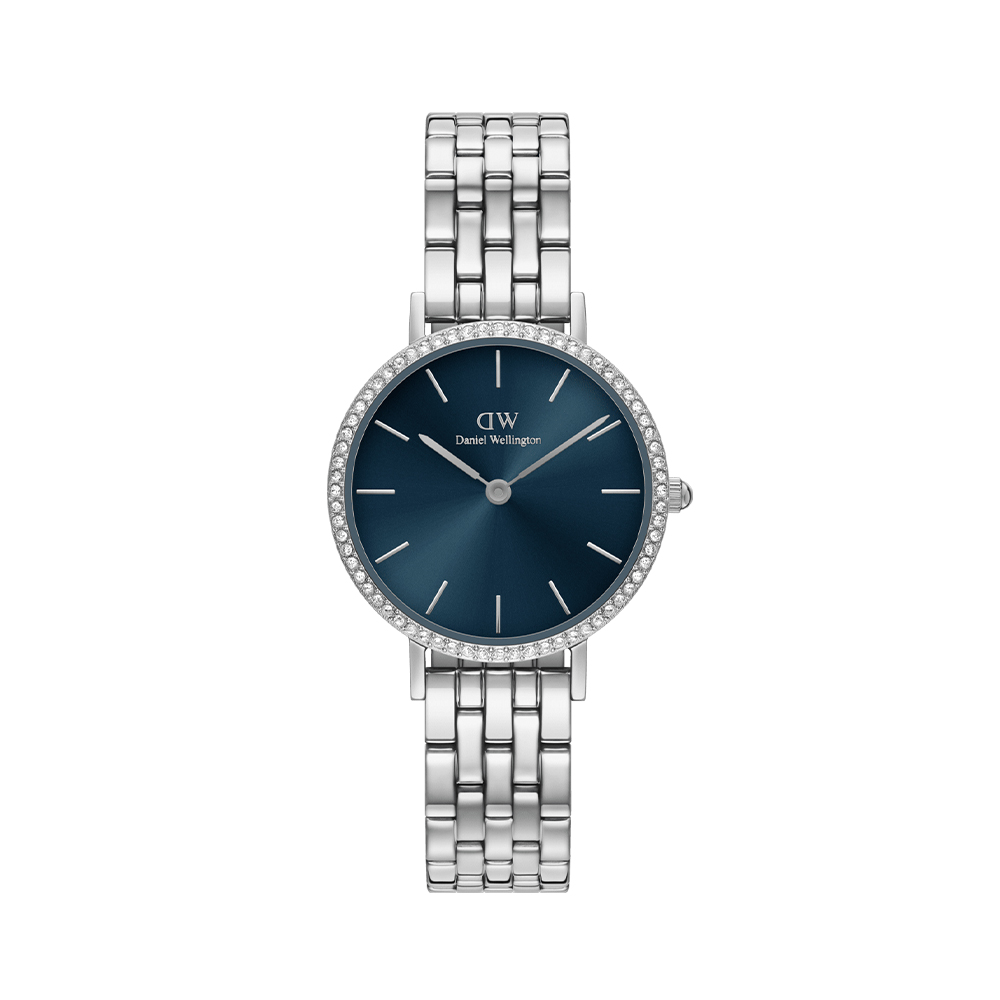 다니엘 웰링턴 PETITE LUMINE BEZEL 5-LINK ARCTIC 여자메탈시계 - 상품 이미지