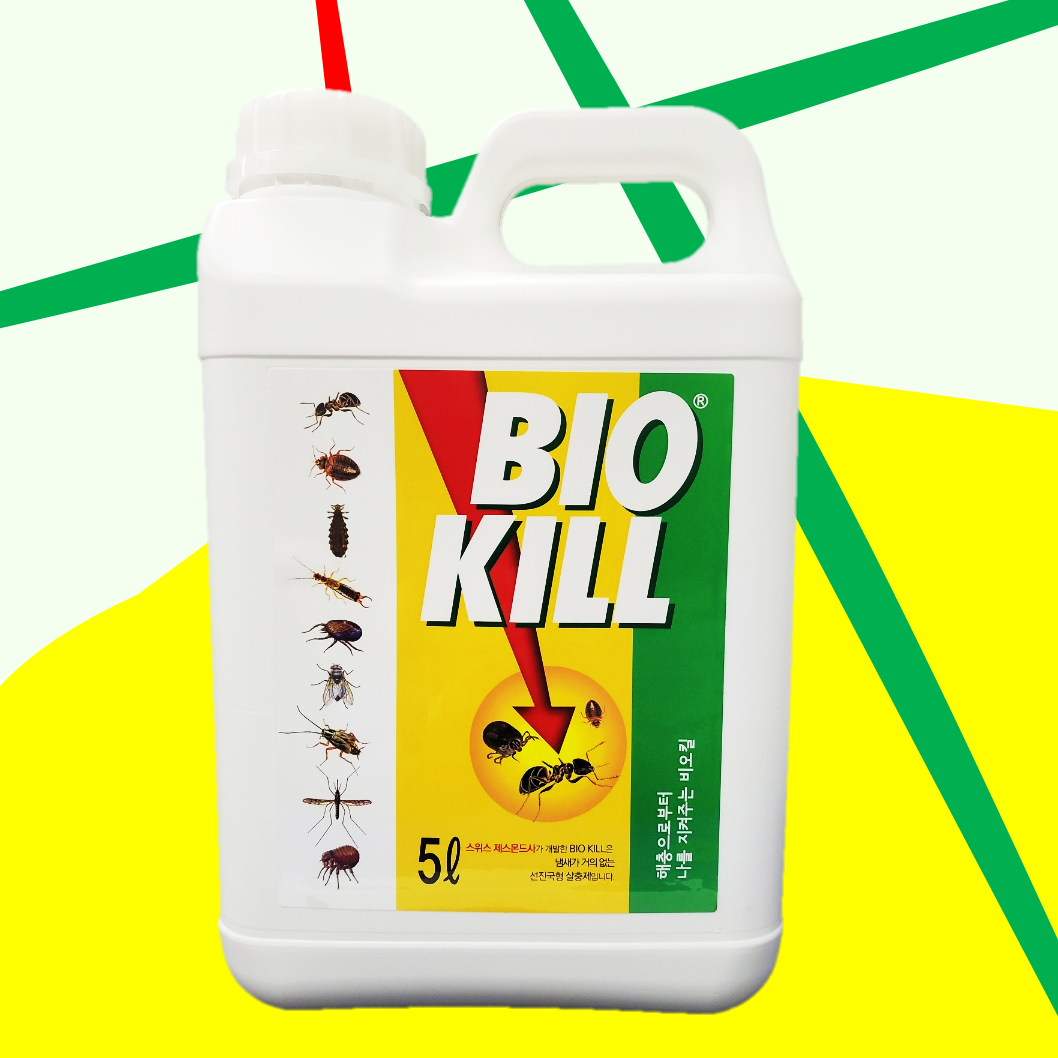 비오킬 5L 날벌레 싹 퇴치 나방파리 좀벌레 퇴치제 제거방법 트랩 기피제 제거약 먼지다듬이 빈대 벼룩 베드버그 곱등이 식물 바이오킬 사용법 약국 비행기 기내반입
