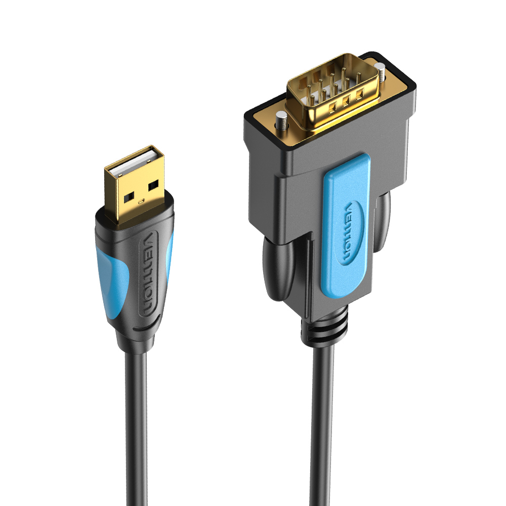 벤션 USB2.0 to RS232 시리얼 컨버터 케이블 VAS-C02 2m, 1개 - 상세 이미지 2