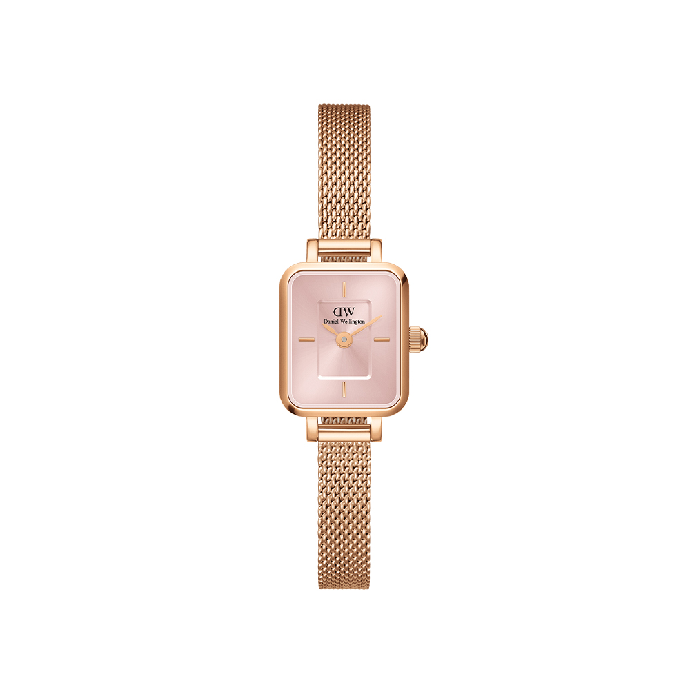 다니엘 웰링턴 QUADRO MINI MELROSE BLUSH 핑크 사각 패션시계 - 상품 이미지