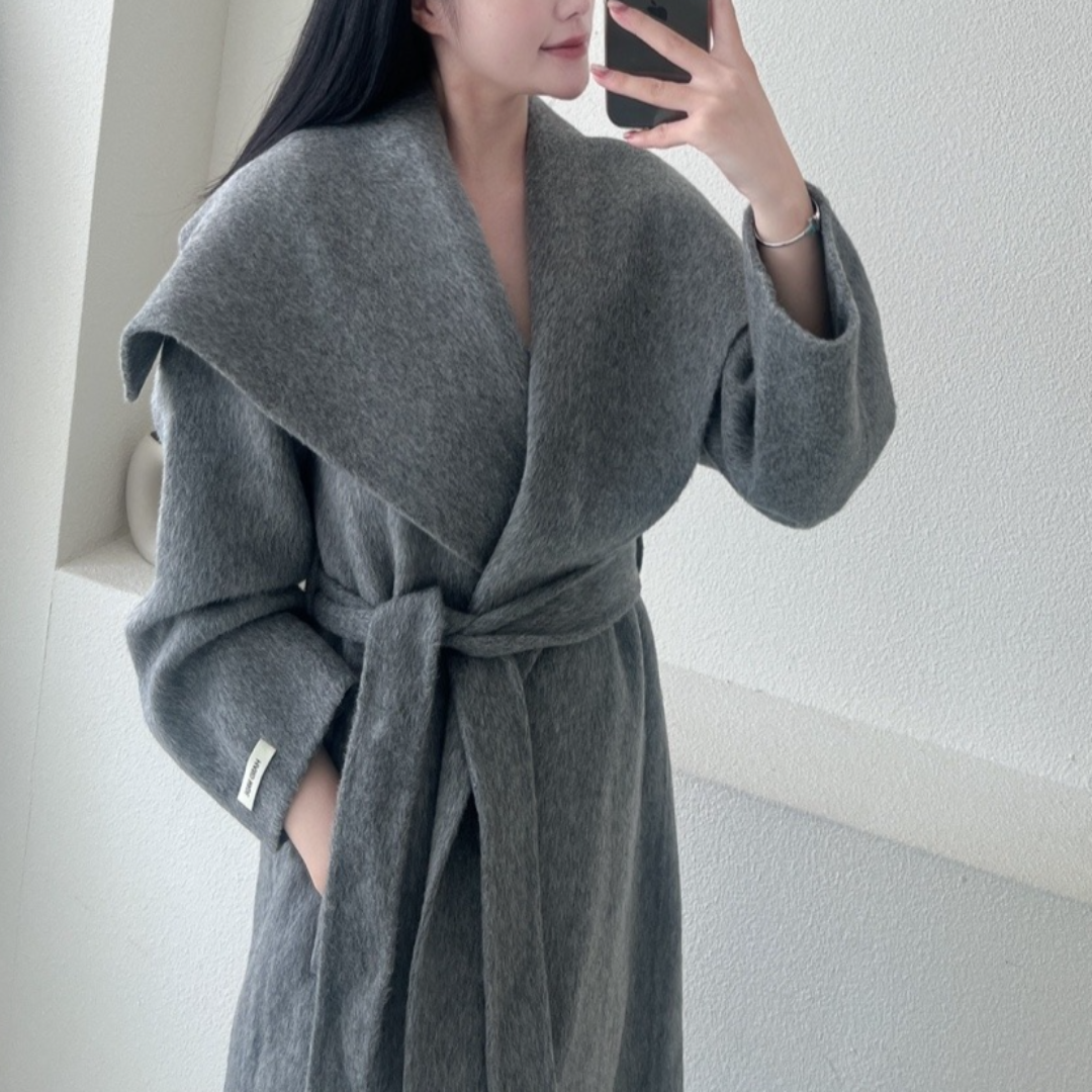 알파카코트 핸드메이드롱코트 양모코트 3color 이미지 3