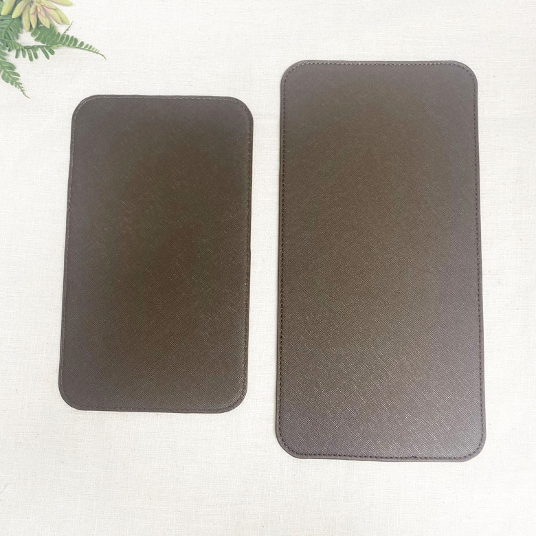 간편 심플한 직사각형 인조가죽 가방바닥판 - 상품 이미지