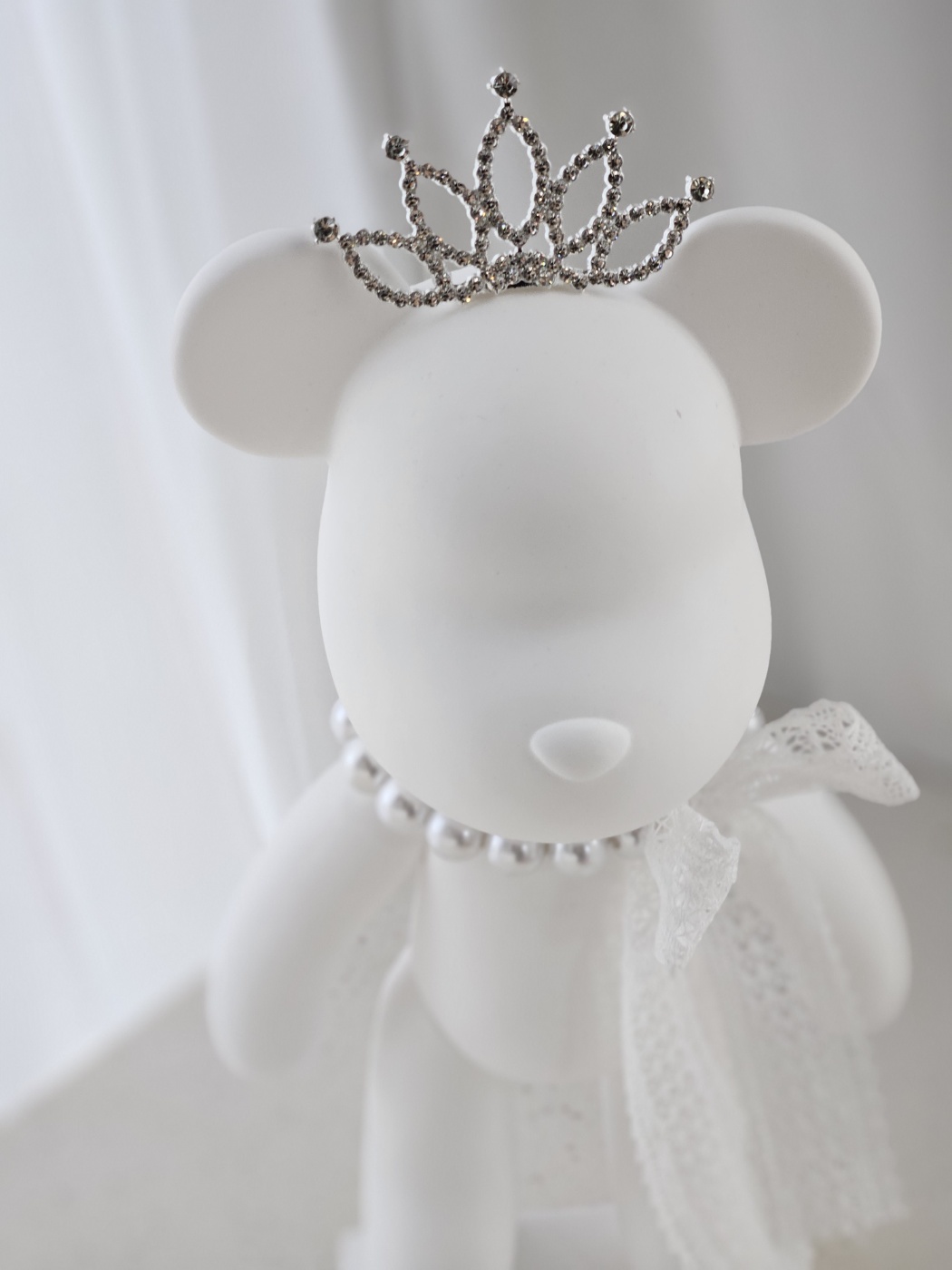 대형 베어브릭 석고 방향제 인테리어 소품 집들이 선물 티아라 진주 리본 은은한비누꽃향