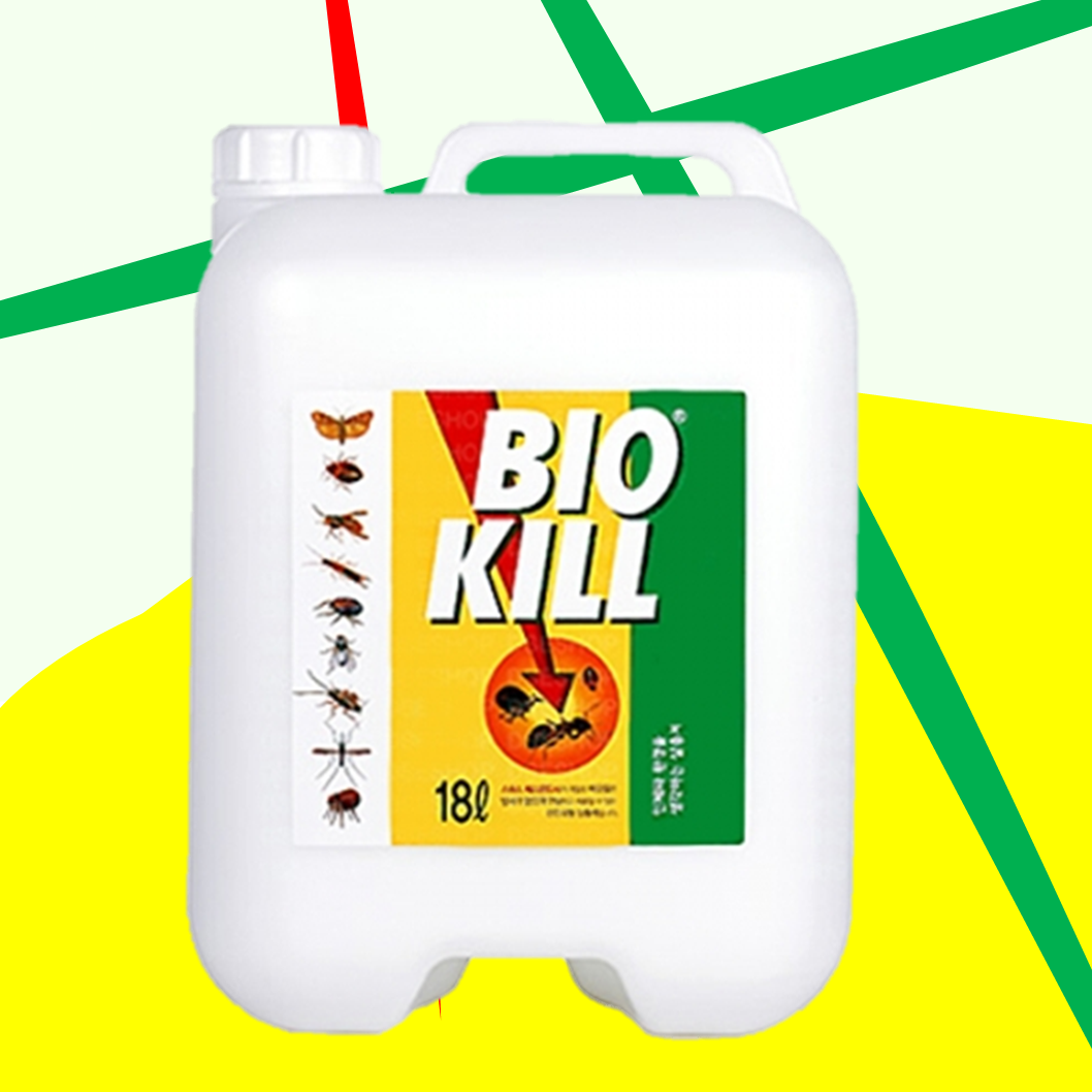 대용량 비오킬 18L 날벌레 싹 퇴치 좀벌레 퇴치제 제거방법 트랩 기피제 제거약 먼지다듬이 빈대 벼룩 베드버그 곱등이 식물 바이오킬 사용법 약국 비행기 기내반입