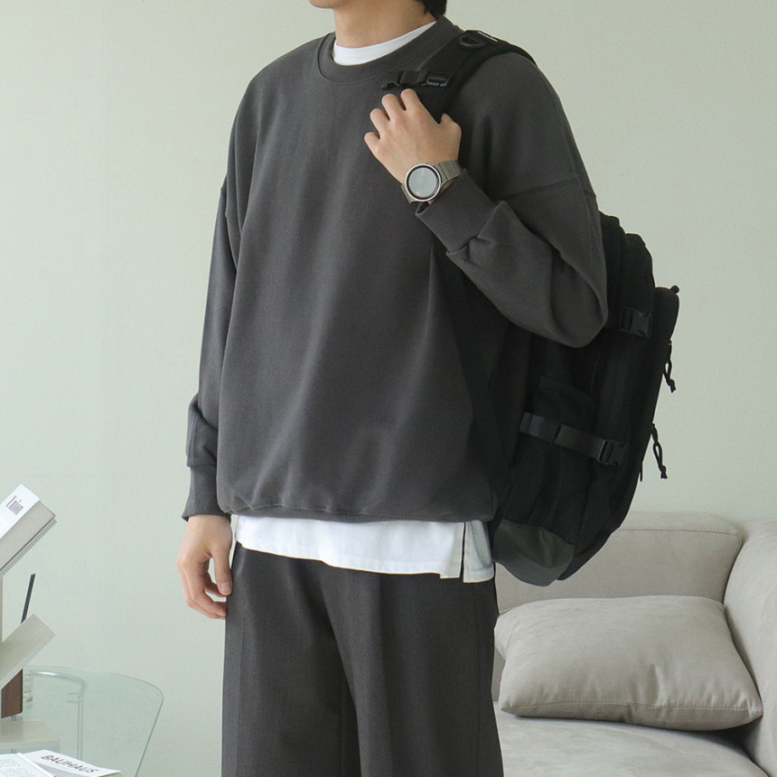 10컬러 특양면 오버핏 맨투맨