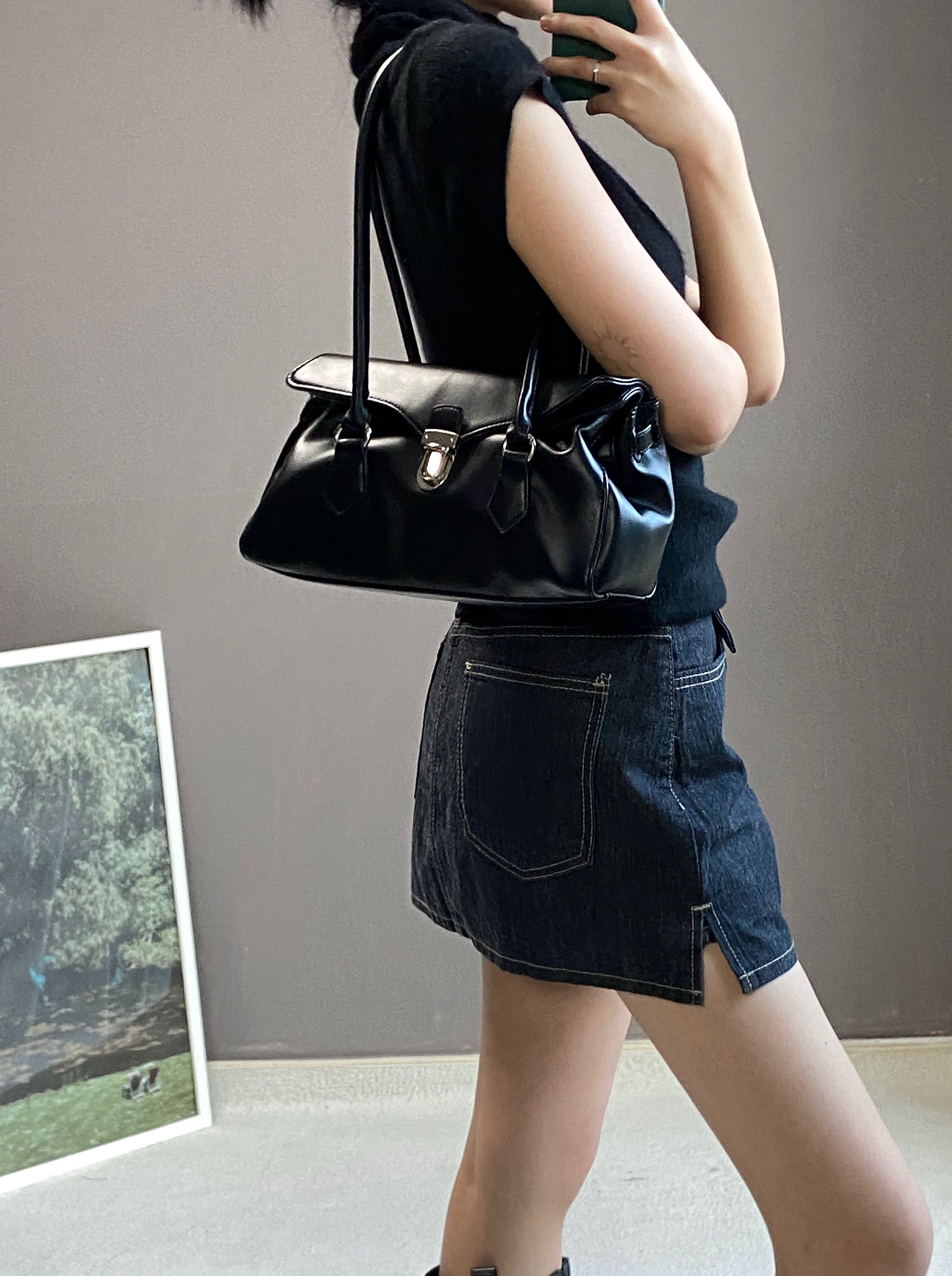 비츠앤밥스 SHIRRING LEATHER WESTERN BOOTS