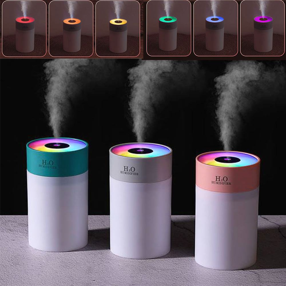 차량용 led 가습기 다용도 탁상용 그라데이션 자동차 실내 무드등 제품 이미지