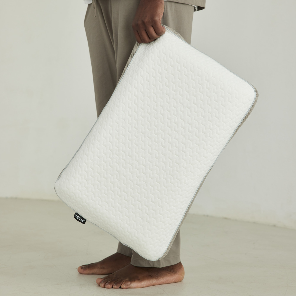 CSTM 맞춤형 경추베개 숙면 수면 목디스크 낮은 높이조절 3단 커스텀 베개