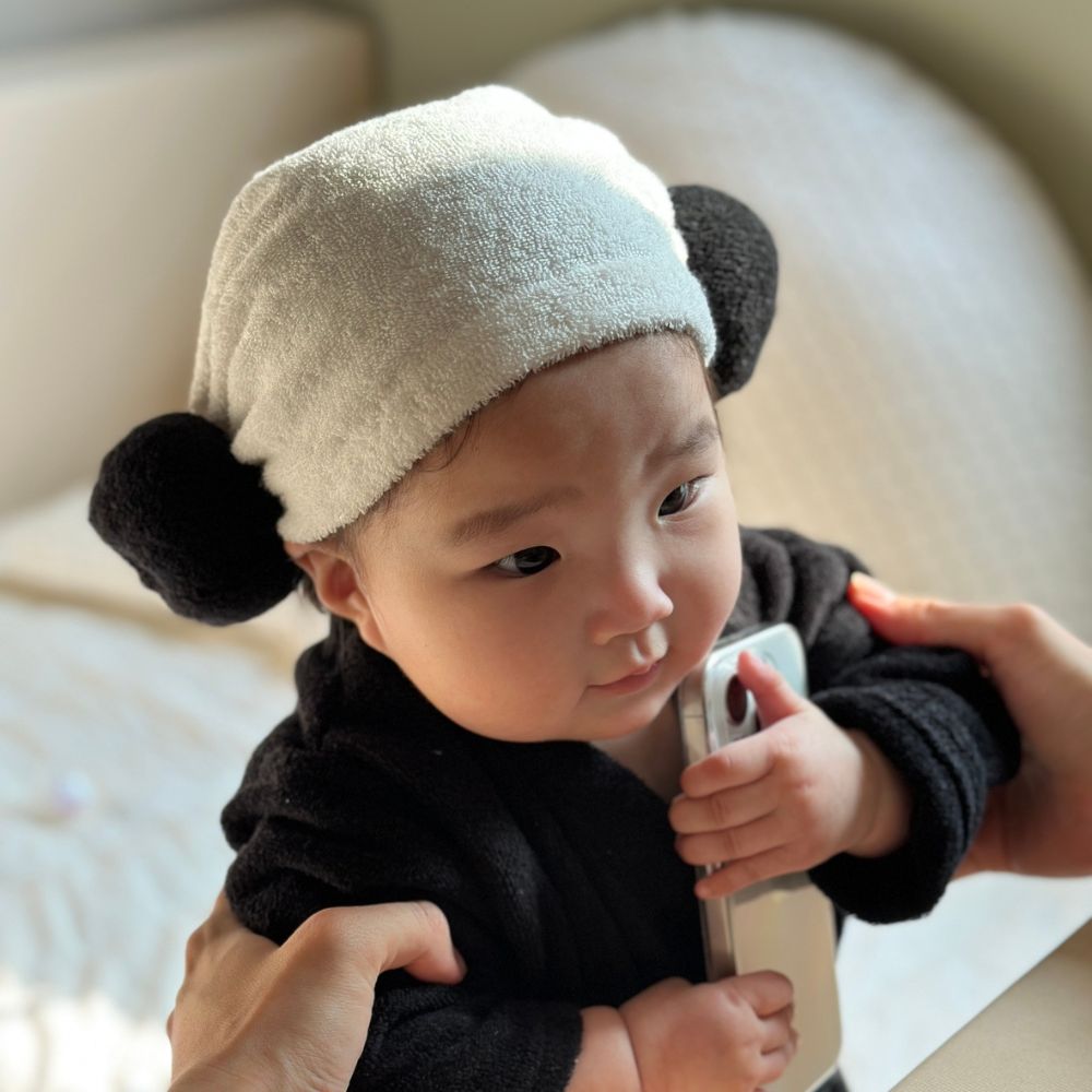 출산선물 아기목욕가운 양머리수건 배쓰터번 100일 돌 촬영소품