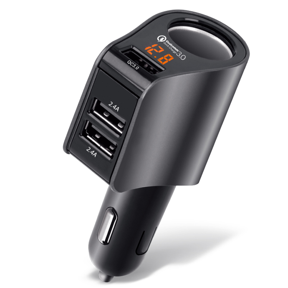 레모토 볼트게이지 소켓 고속 충전기 자동차 차량용 USB 시거잭 배터리 - 상세 이미지 4