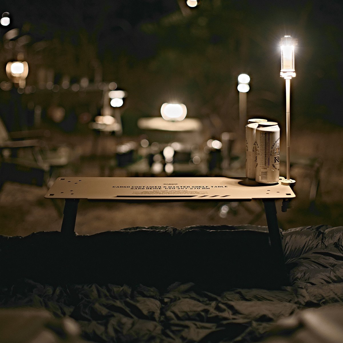 카고컨테이너 마스터 쉘프 테이블 캠핑 차박 선반 좌식 사이드 보조 2단