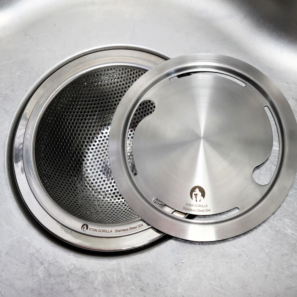 싱크대거름망 배수구망+커버 스텐 마개 세트