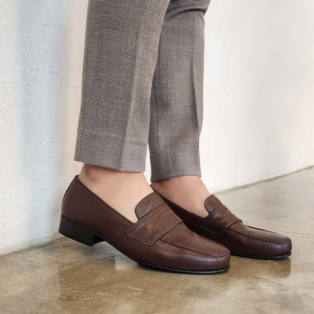 남성 고트가죽 페니로퍼 구두 수제화 발편한 키높이 240 290mm