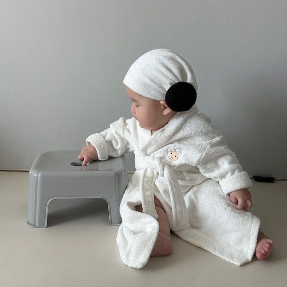 출산선물 아기목욕가운 양머리수건 배쓰터번 100일 돌 촬영소품