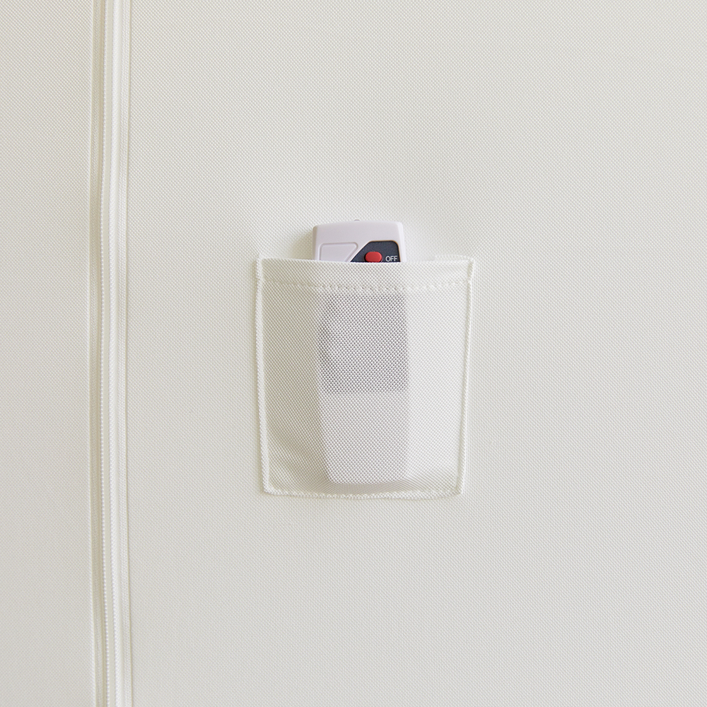 [단독] 투인원 에어컨커버 귀여운 부클 퍼피 가리개 스탠드 원형 벽걸이 SS 세트