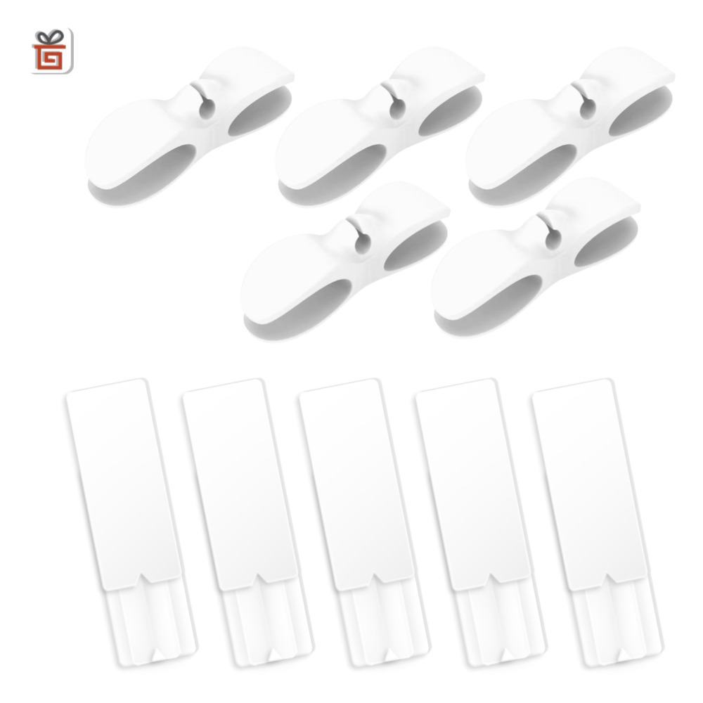 무타공 선정리 홀더 5개+멀티탭 리모컨 벽부착 거치대 5개