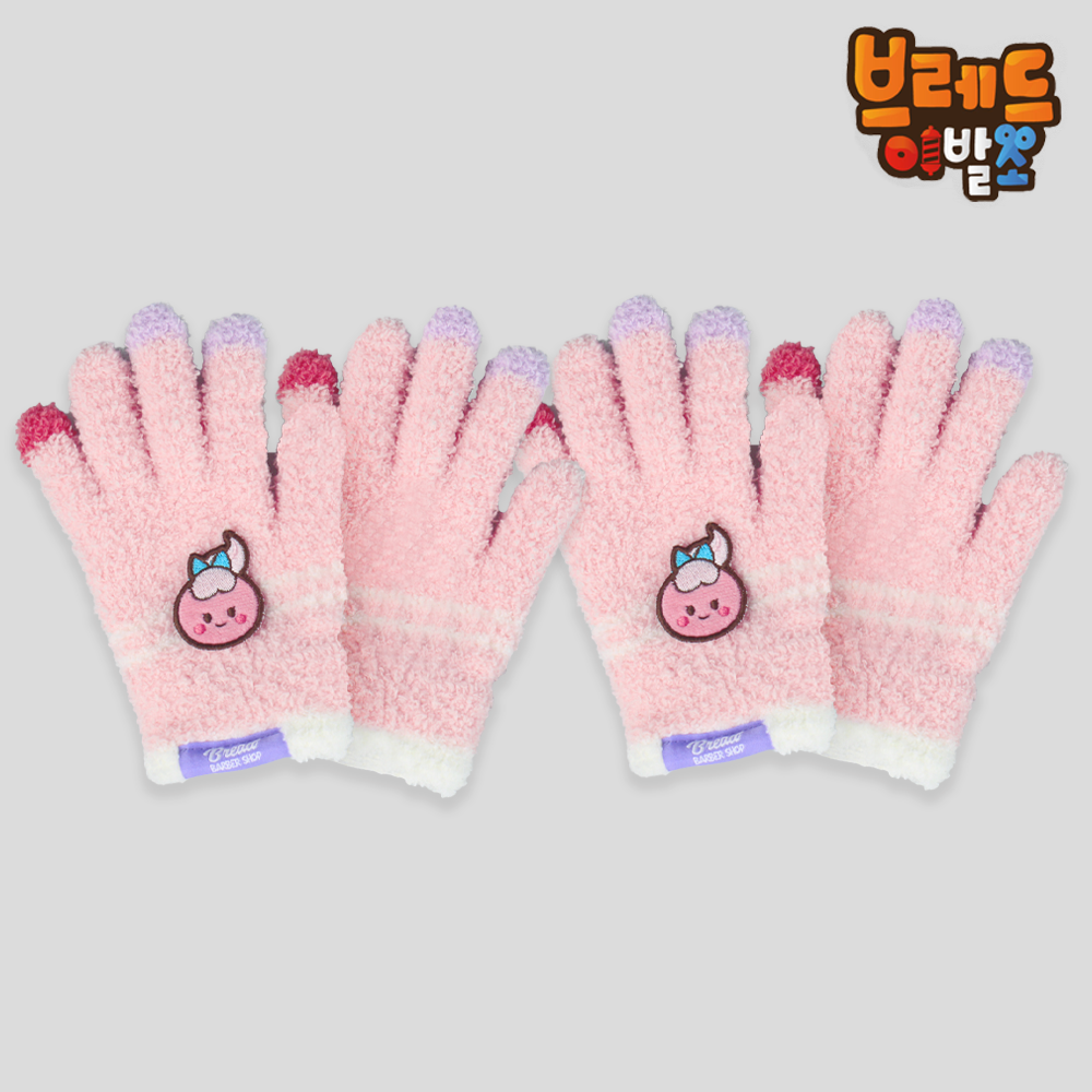 [2+1] 브레드이발소 아동 날개사 장갑 양손 2켤레 윌크 마카롱 - 상세 이미지 3