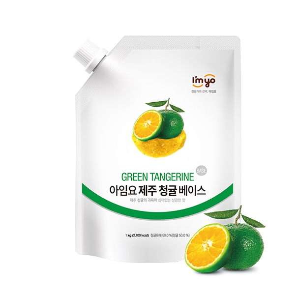 아임요 제주청귤베이스 리플잼 1kg 청귤스무디 에이드베이스 카페재료