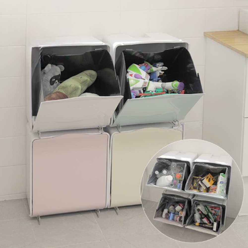 가정용 분리수거함 재활용분리수거함 대용량 쓰레기통 1단 32리터