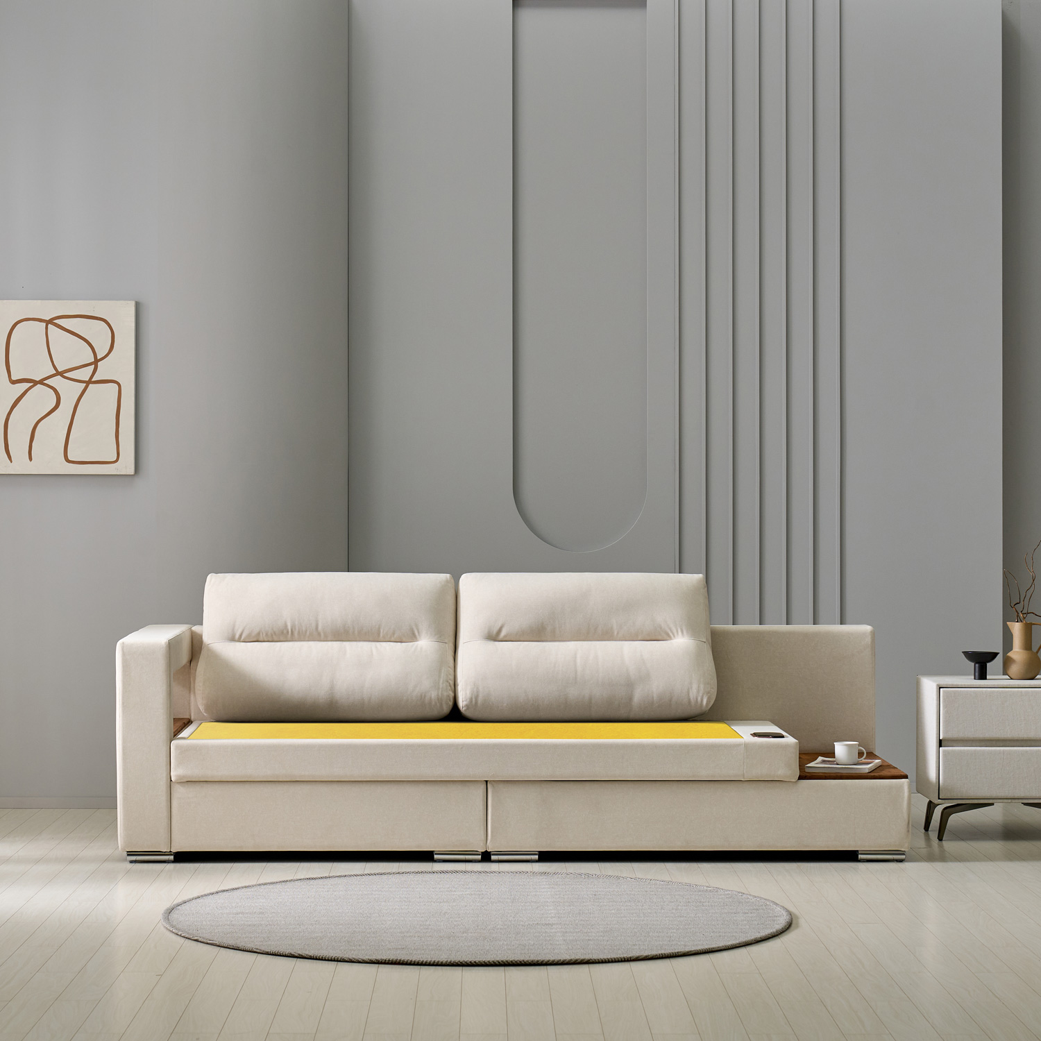 가보건강침대 황토 밀양흙침대 세라믹볼 세라믹스 돌침대 소파 F모네SE