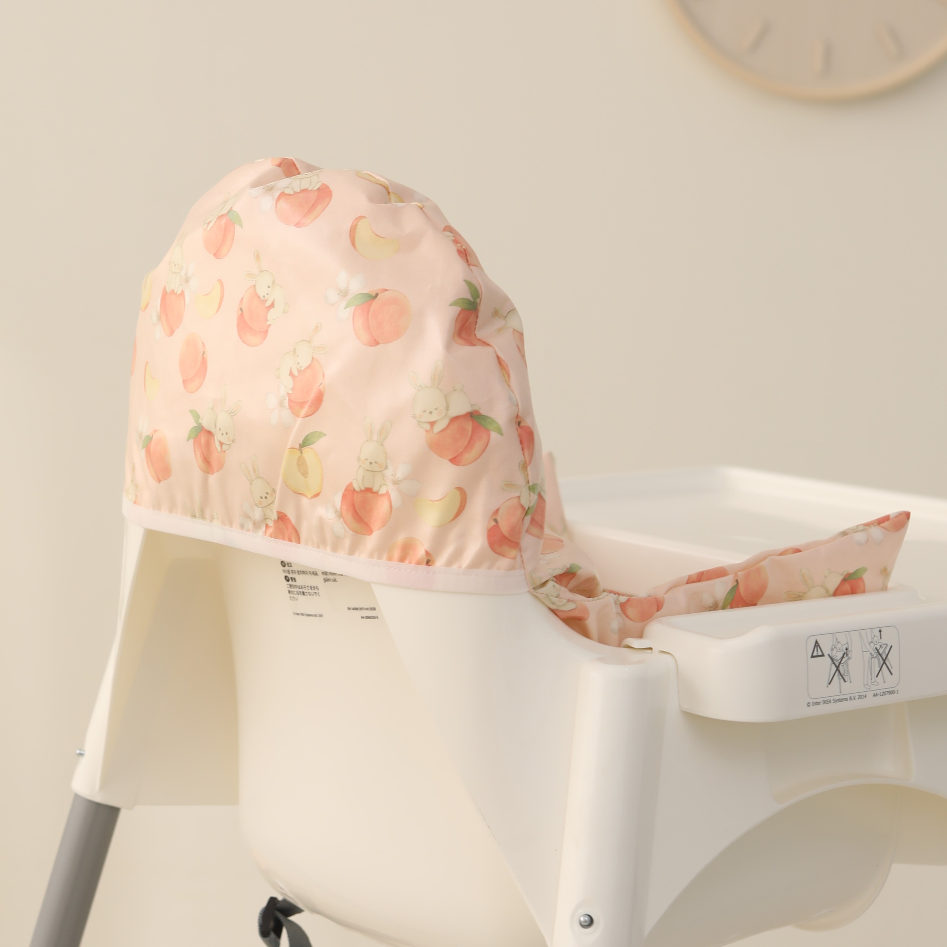 젬베베 이케아 아기의자 안틸로프 하이체어 호환 아기이유식의자 방수 쿠션 일체형