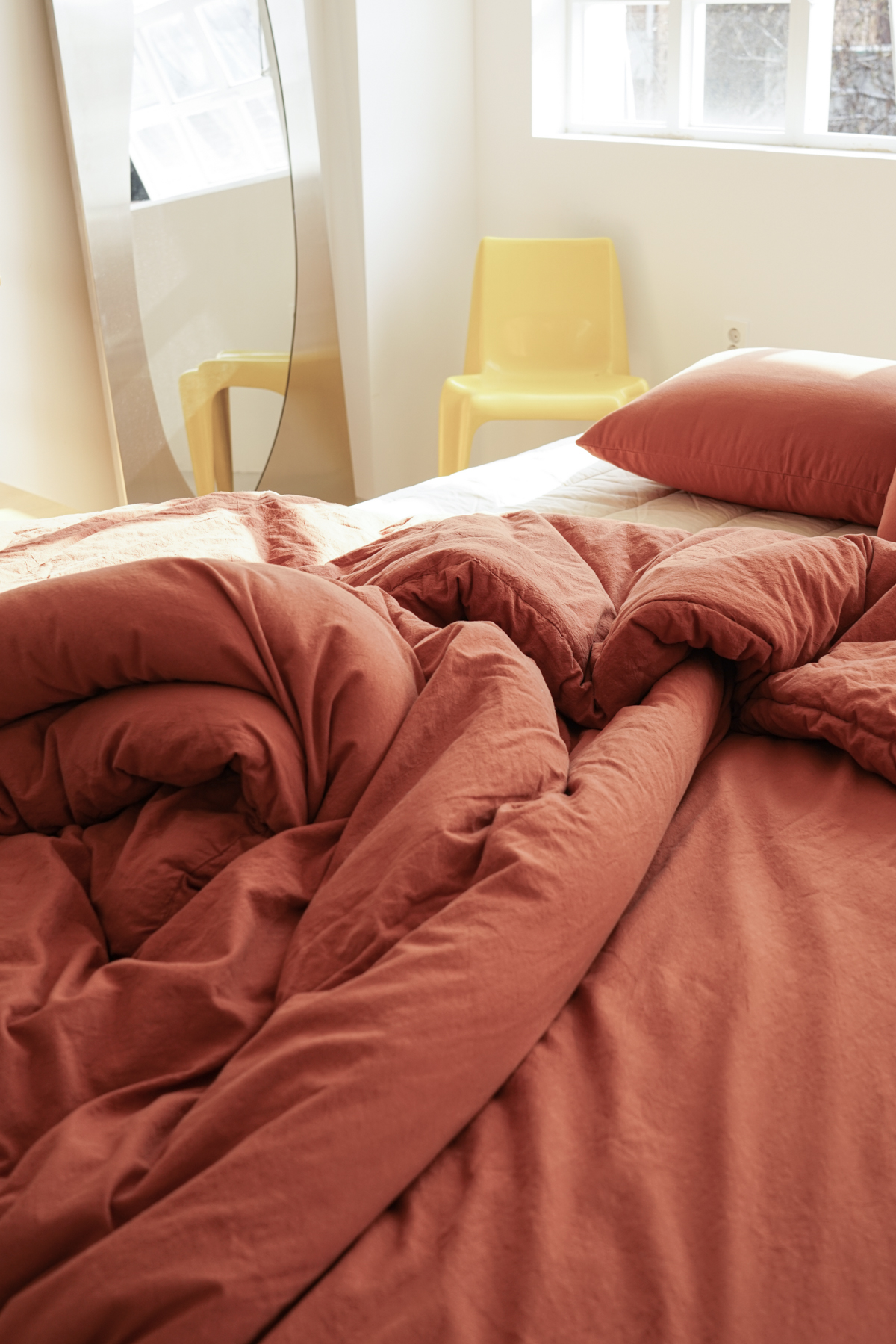 무봉제 오가닉 광목 순면 차렵이불 브릭, SS(슈퍼싱글)