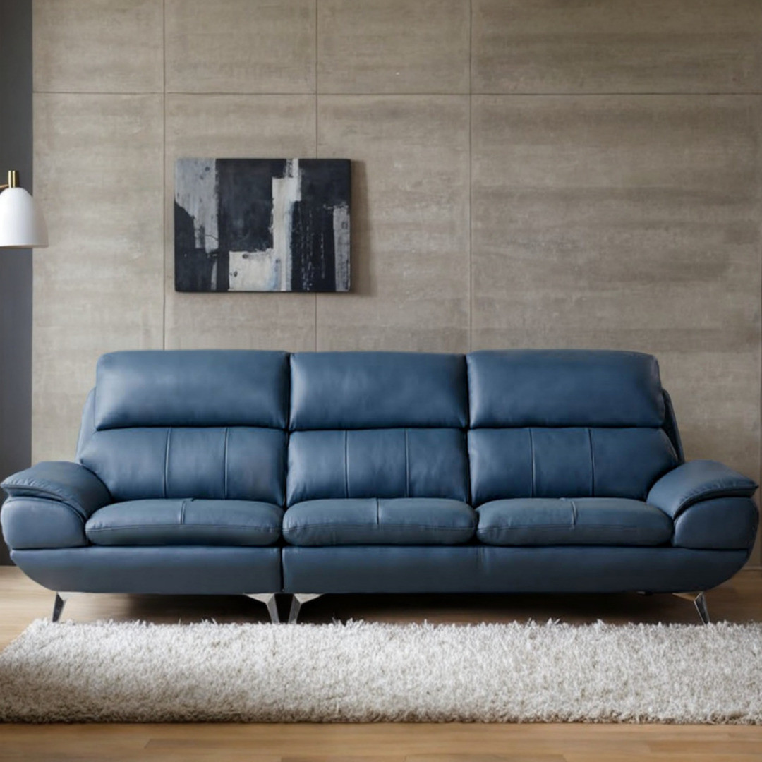 물소가죽쇼파 넓은쇼파 천연가죽 3인용