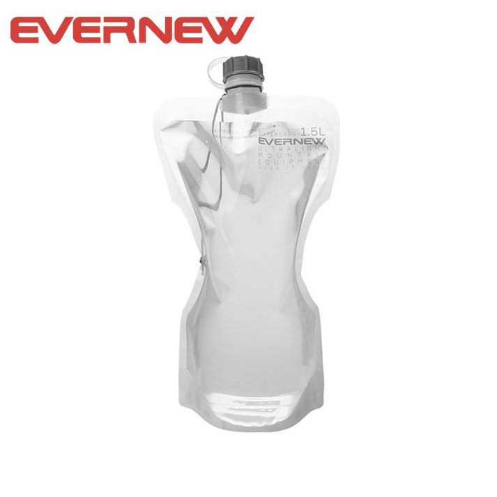 에버뉴 워터캐리 1.5L 그레이 접이식 수낭 물주머니 등산 캠핑 백패킹 - 상품 이미지