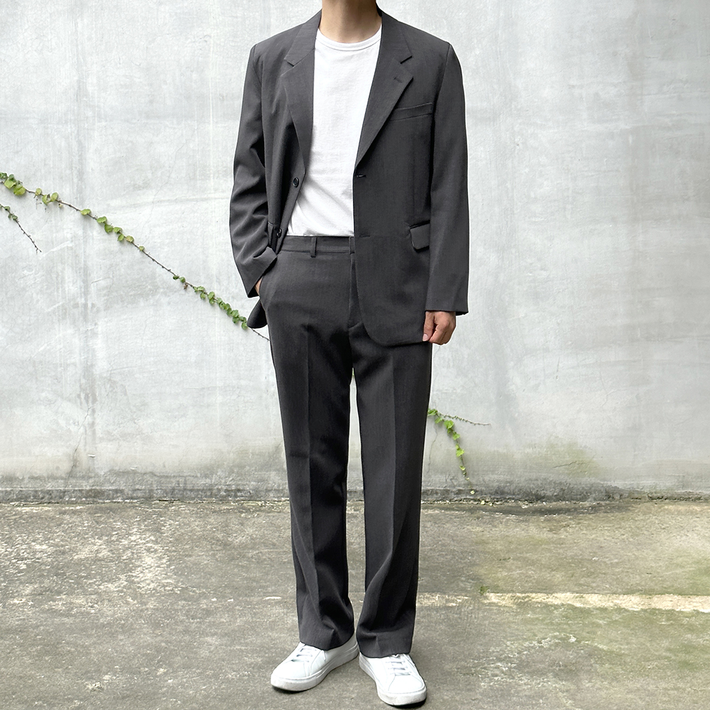 남자셋업 캐주얼 수트 가을 겨울 하객룩 결혼식 사계절 블레이져 남자정장 이미지 4