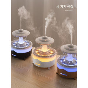 빗소리가습기 빗방울 탁상용 구름 비구름 인테리어 버섯 개봉기 | 실사용 후기 - 상품 이미지 4
