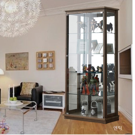 고급 장식장 화이트 엔틱 장식장 트로피 상패진열장 유리전시장