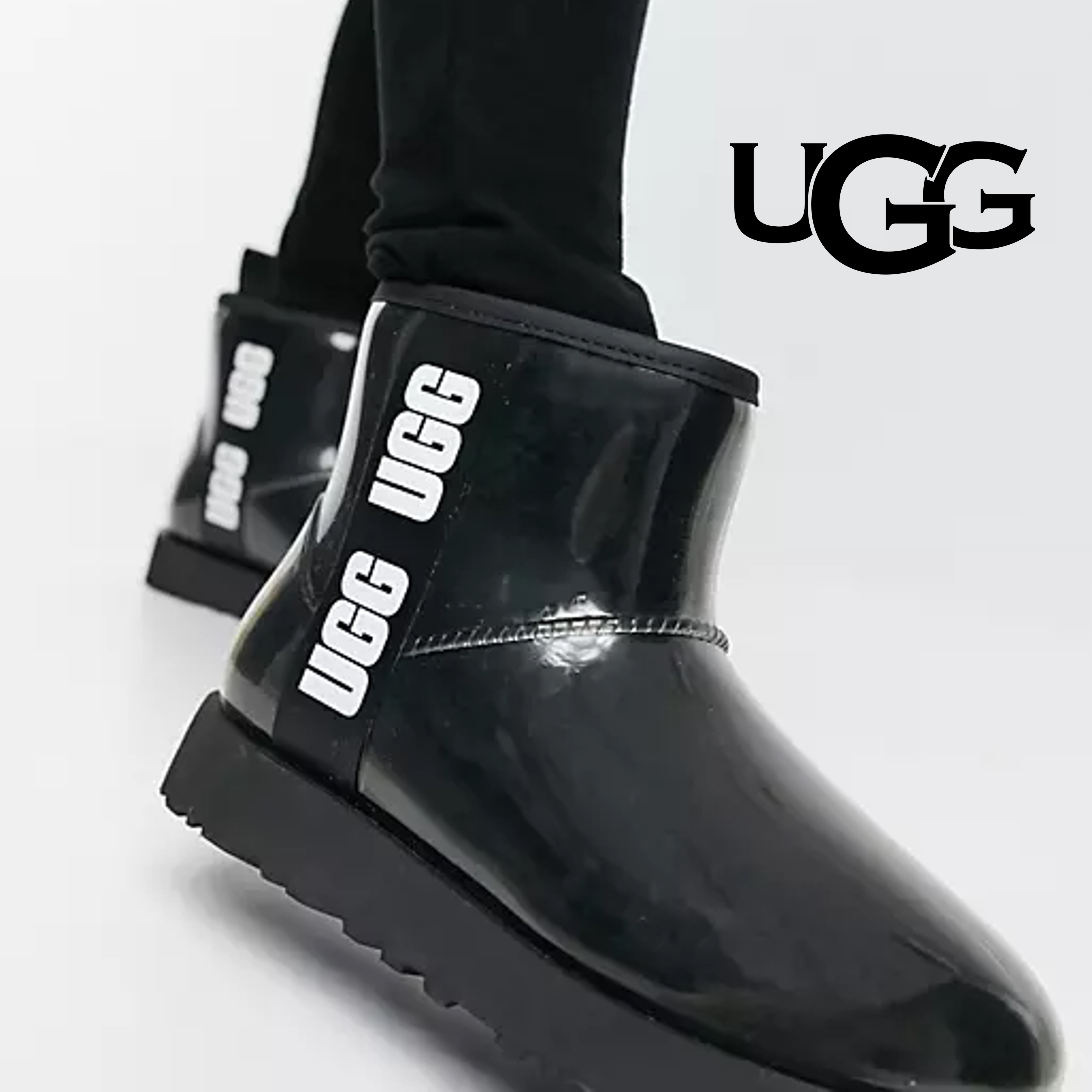 어그 클래식 클리어 미니 블랙 양털 부츠 미국