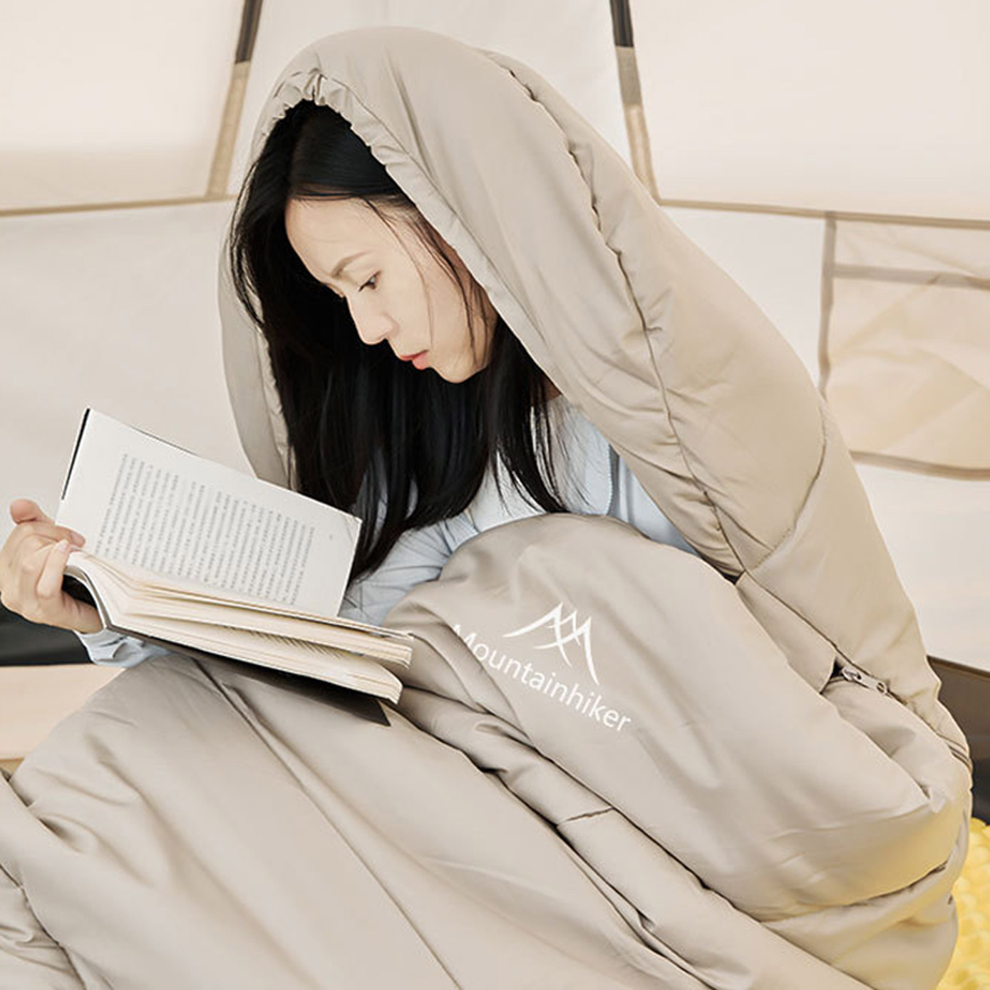 [마운틴하이커] 캠핑 침낭 동계 사계절 경량 차박 백패킹 - 상품 이미지