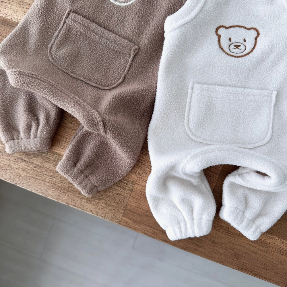 강아지 고양이 후리스 수면 조끼 후리스 올인원 멜빵 조끼 반려견 겨울 옷 이미지 8