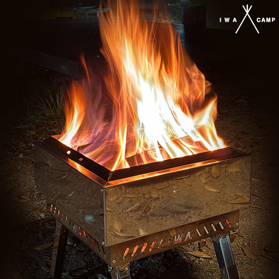 아이와캠프 아이와화로대 접이식 캠핑 불멍 이중연소 대형 화로
