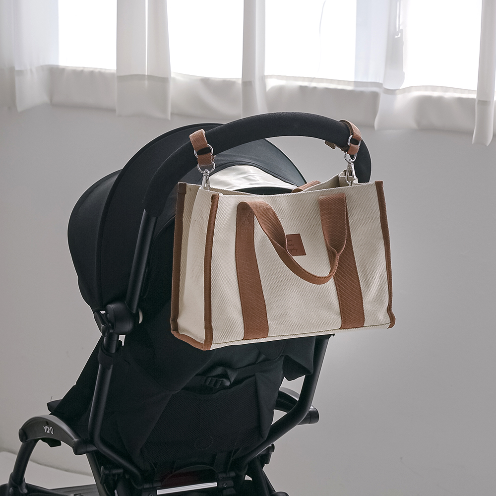 마롤 캔버스 기저귀가방 대형 생활방수 이너백 포함 가벼운 국민 숄더백 아기