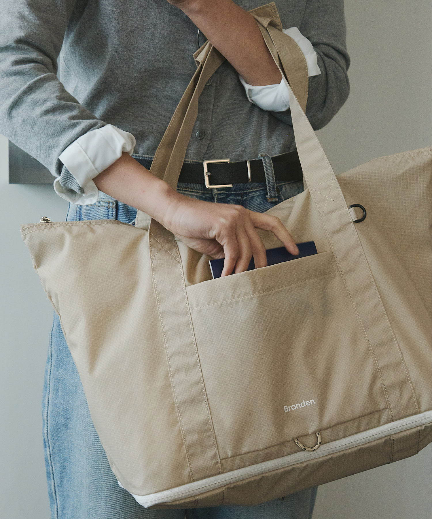 브랜든 폴더블 토트백 1개 나일론 토트백