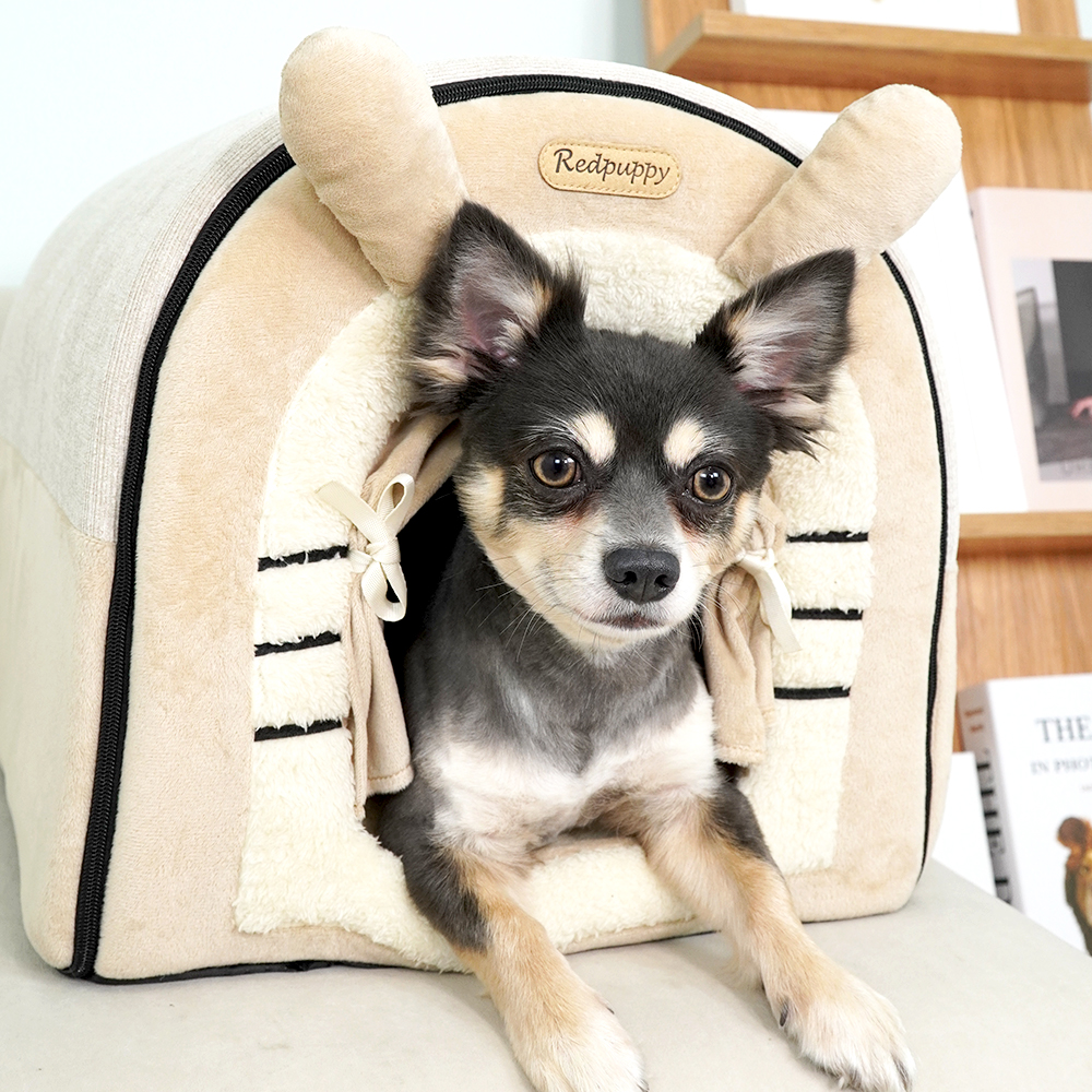 개과천선 큐티 래빗 강아지 하우스 고양이 동글이 하우스 애견 캐릭터 동굴 하우스 숨숨집
