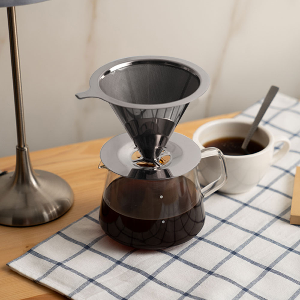 칼딘 커피 드리퍼 무드 핸드드립세트 1-2인용 스텐 드립세트