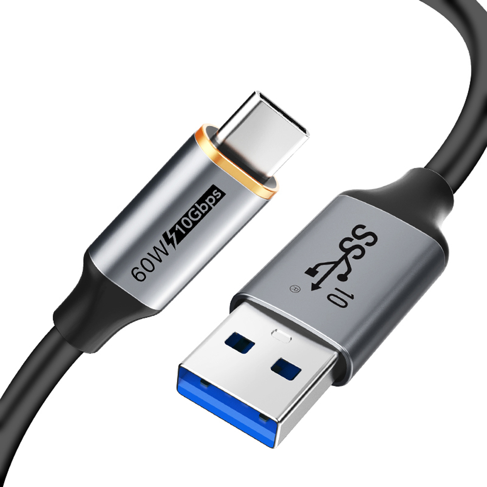 케이블타임 10Gbps USB3.2 A to C타입 초고속 케이블 0.5m, 1개 - 상품 이미지